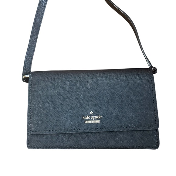 kate spade Handbags - Kate Spade Black New York Mini Textured Leather Crossbody Bag